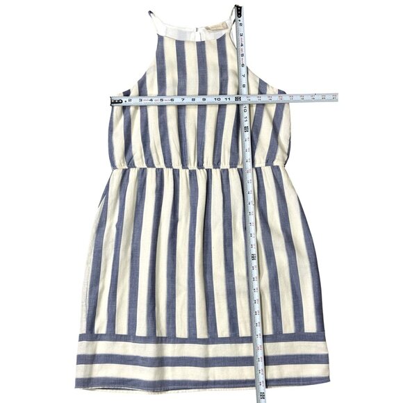 Altar'd State Womens Dress Size S Blue Striped Sleeveless Halter Elastic Waist - Picture 7 of 9